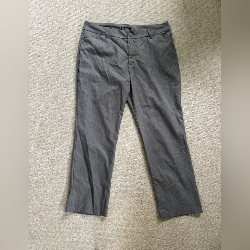 Lee Gray Dress Pants Straight Leg